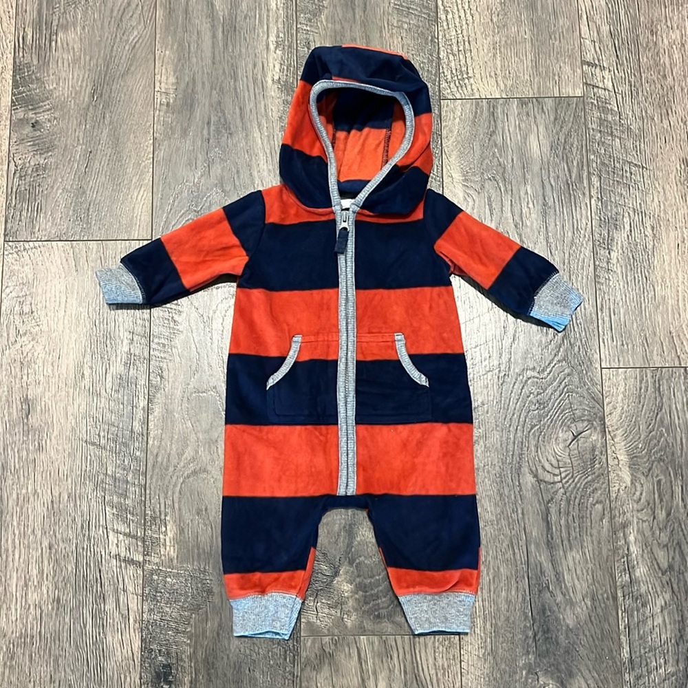 Carter’s Fleece Full-Zip Jumpsuit with Hood